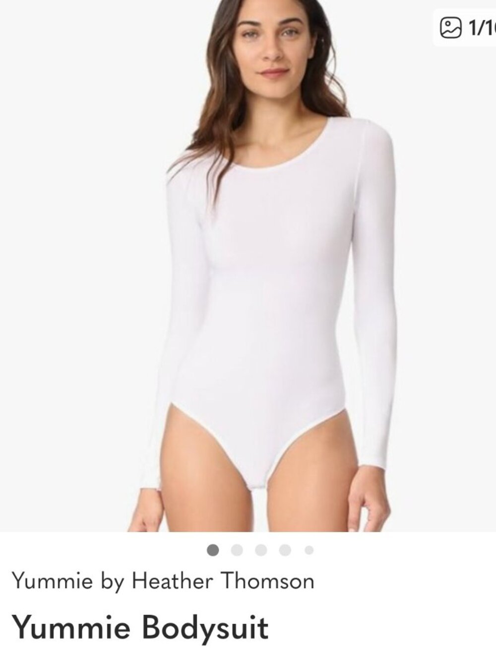 Yummie bodysuit by Heather Thomson White  Medium